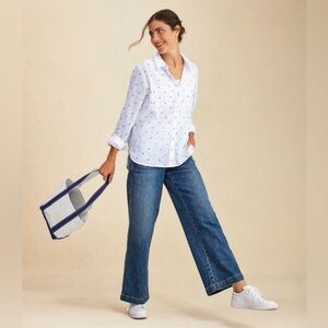 Wide Leg Women’s Jeans in Medium Blue
